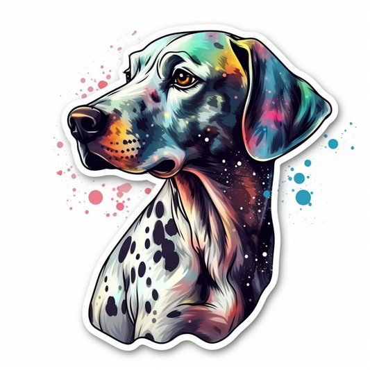 Dalmatian Dog Vinyl Decal Sticker for Car, Laptop, Tumbler and more # 008871