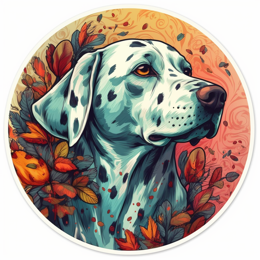 Dalmatian Dog Vinyl Decal Sticker for Car, Laptop, Tumbler and more # 008869