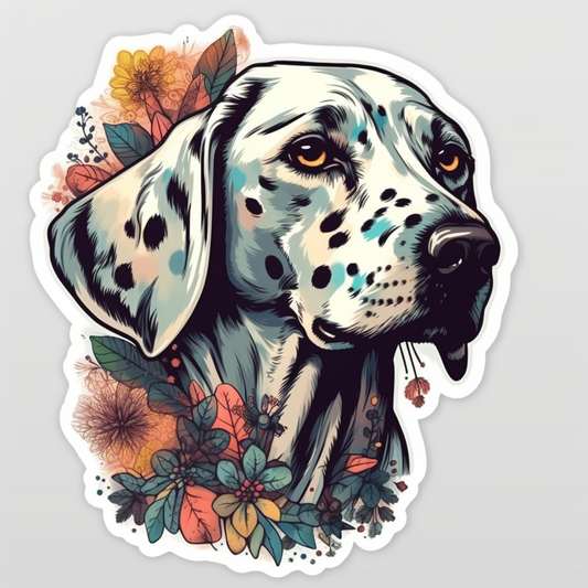 Dalmatian Dog Vinyl Decal Sticker for Car, Laptop, Tumbler and more # 008886