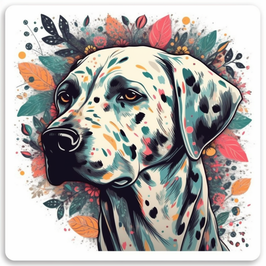 Dalmatian Dog Vinyl Decal Sticker for Car, Laptop, Tumbler and more # 008890