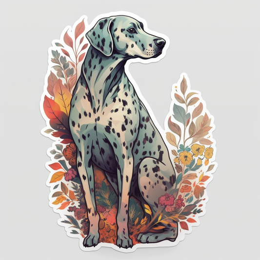 Dalmatian Dog Vinyl Decal Sticker for Car, Laptop, Tumbler and more # 008851