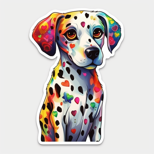 Dalmatian Dog Vinyl Decal Sticker for Car, Laptop, Tumbler and more # 008857