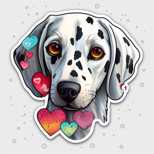Dalmatian Dog Vinyl Decal Sticker for Car, Laptop, Tumbler and more # 008879
