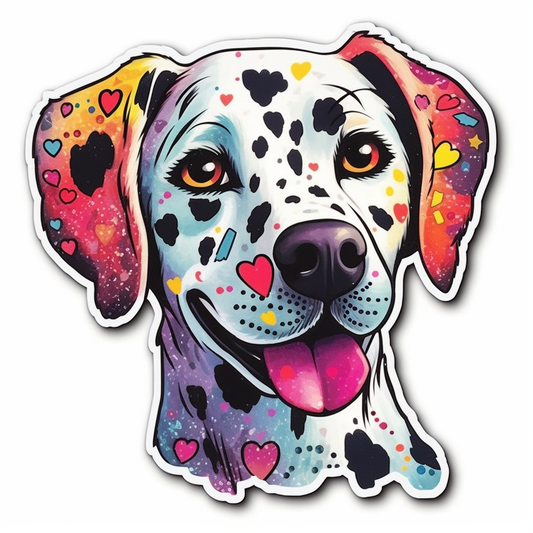 Dalmatian Dog Vinyl Decal Sticker for Car, Laptop, Tumbler and more # 008866