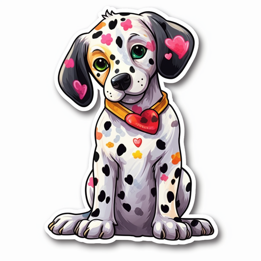 Dalmatian Dog Vinyl Decal Sticker for Car, Laptop, Tumbler and more # 008856