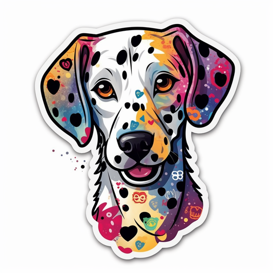 Dalmatian Dog Vinyl Decal Sticker for Car, Laptop, Tumbler and more # 008844