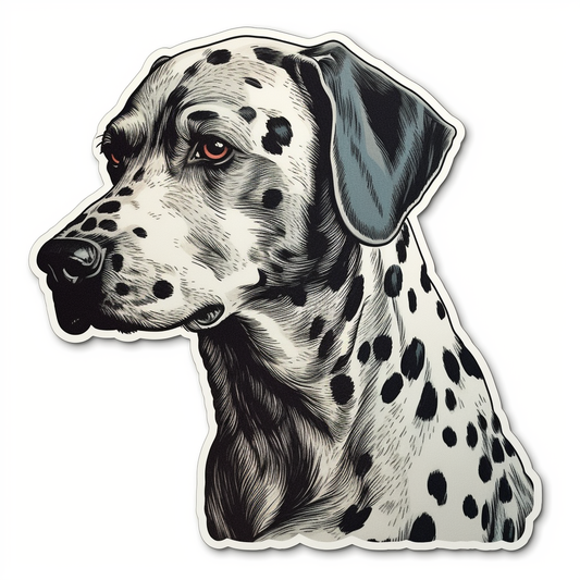 Dalmatian Dog Vinyl Decal Sticker for Car, Laptop, Tumbler and more # 008891