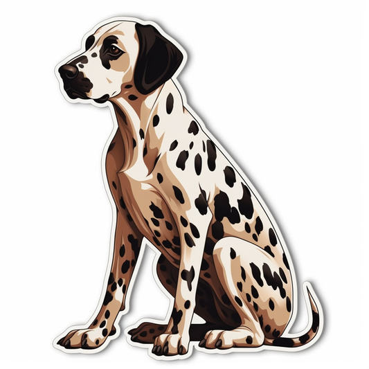 Dalmatian Dog Vinyl Decal Sticker for Car, Laptop, Tumbler and more # 008836