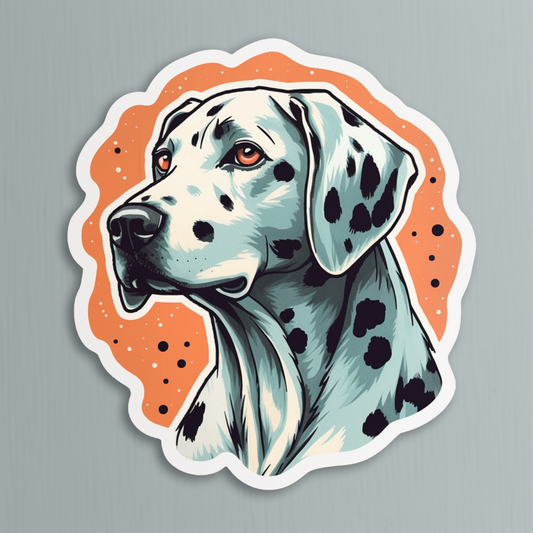Dalmatian Dog Vinyl Decal Sticker for Car, Laptop, Tumbler and more # 008863