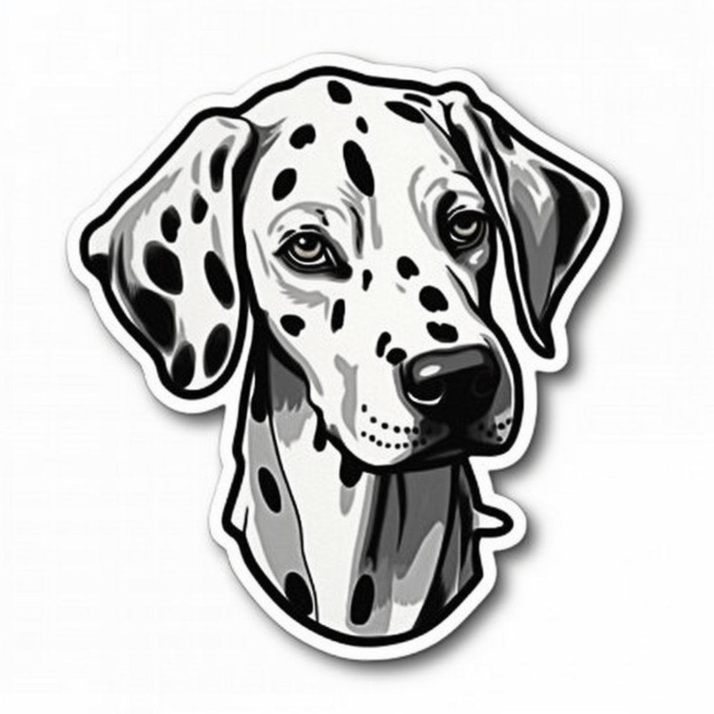 Dalmatian Dog Vinyl Decal Sticker for Car, Laptop, Tumbler and more # 008899