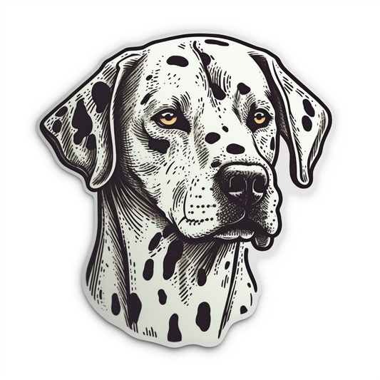 Dalmatian Dog Vinyl Decal Sticker for Car, Laptop, Tumbler and more # 008875