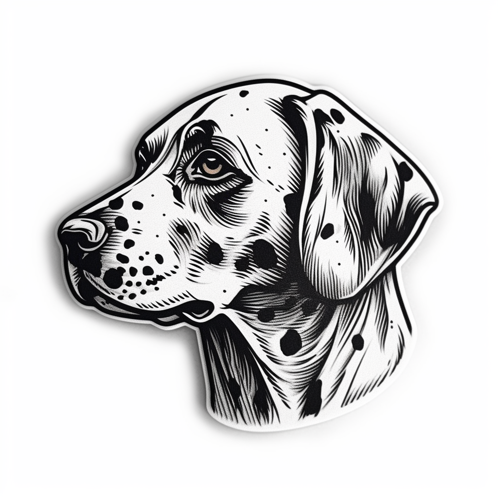 Dalmatian Dog Vinyl Decal Sticker for Car, Laptop, Tumbler and more # 008870