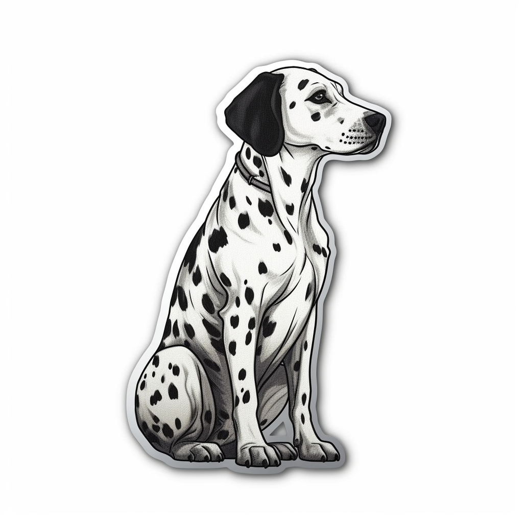 Dalmatian Dog Vinyl Decal Sticker for Car, Laptop, Tumbler and more # 008843