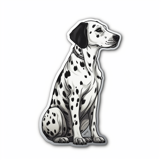 Dalmatian Dog Vinyl Decal Sticker for Car, Laptop, Tumbler and more # 008843