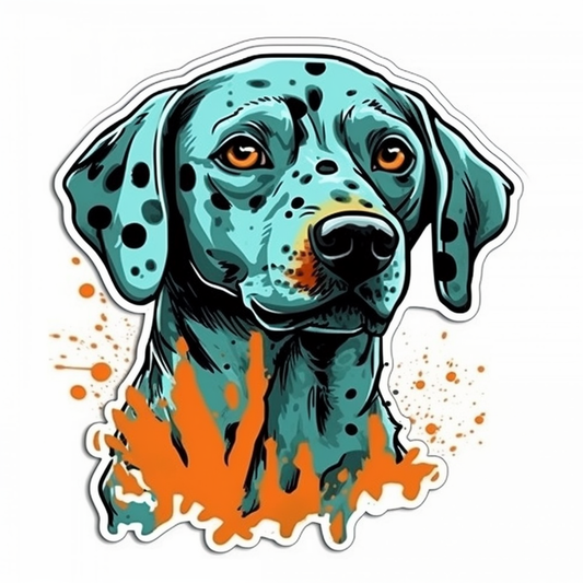Dalmatian Dog Vinyl Decal Sticker for Car, Laptop, Tumbler and more # 008888