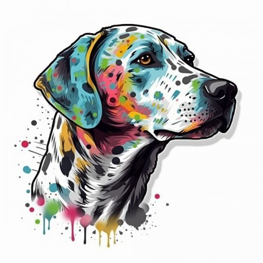 Dalmatian Dog Vinyl Decal Sticker for Car, Laptop, Tumbler and more # 008895
