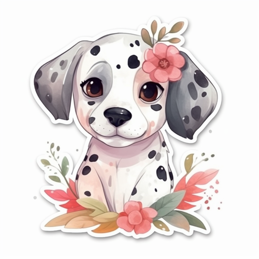 Dalmatian Dog Vinyl Decal Sticker for Car, Laptop, Tumbler and more # 008858