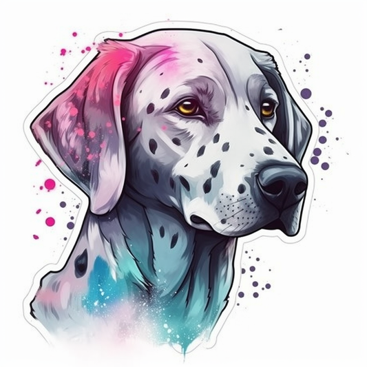 Dalmatian Dog Vinyl Decal Sticker for Car, Laptop, Tumbler and more # 008898