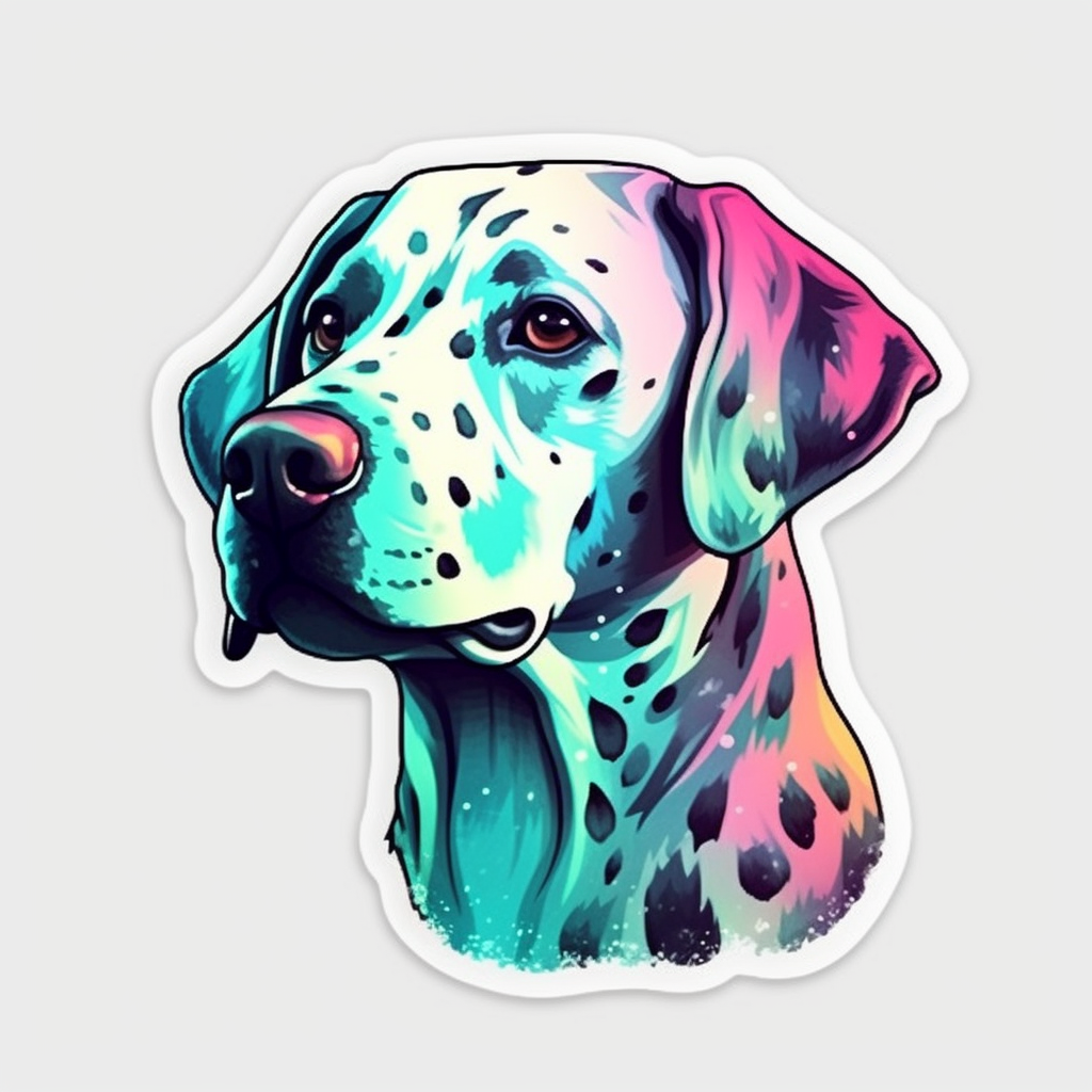 Dalmatian Dog Vinyl Decal Sticker for Car, Laptop, Tumbler and more # 008861