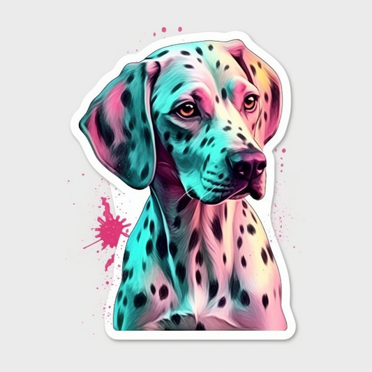Dalmatian Dog Vinyl Decal Sticker for Car, Laptop, Tumbler and more # 008848
