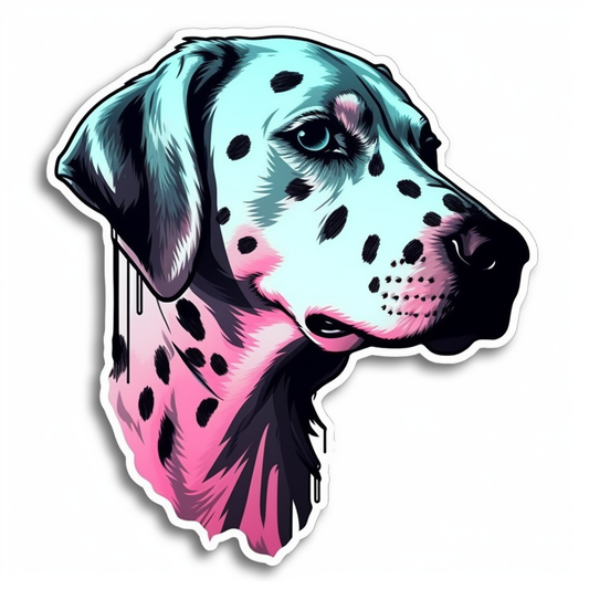 Dalmatian Dog Vinyl Decal Sticker for Car, Laptop, Tumbler and more # 008893