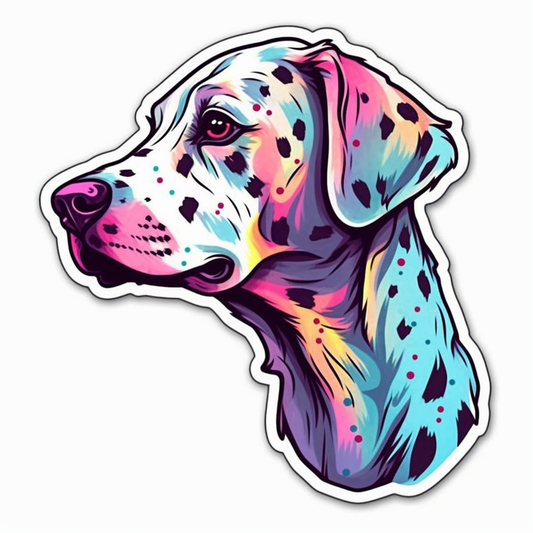 Dalmatian Dog Vinyl Decal Sticker for Car, Laptop, Tumbler and more # 008889