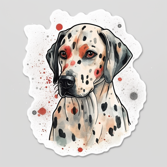 Dalmatian Dog Vinyl Decal Sticker for Car, Laptop, Tumbler and more # 008892
