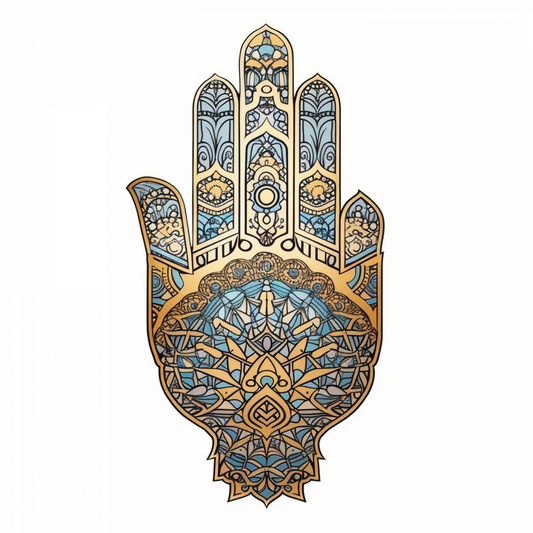 Hand of Fatima Hand of Fatima Hamsa Vinyl Decal Sticker for Car, Laptop, Tumbler and more # 008622