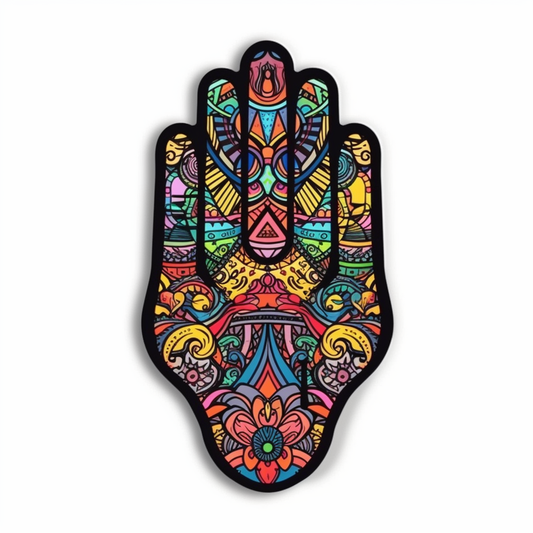Hand of Fatima Hand of Fatima Hamsa Vinyl Decal Sticker for Car, Laptop, Tumbler and more # 008626