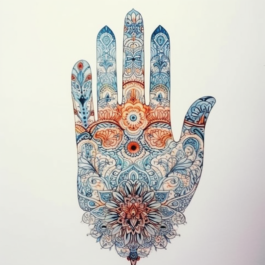 Hand of Fatima Hand of Fatima Hamsa Vinyl Decal Sticker for Car, Laptop, Tumbler and more # 008627