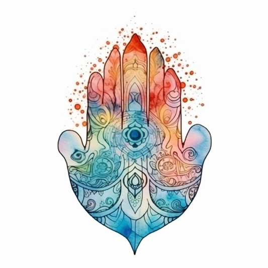 Hand of Fatima Hand of Fatima Hamsa Vinyl Decal Sticker for Car, Laptop, Tumbler and more # 008615