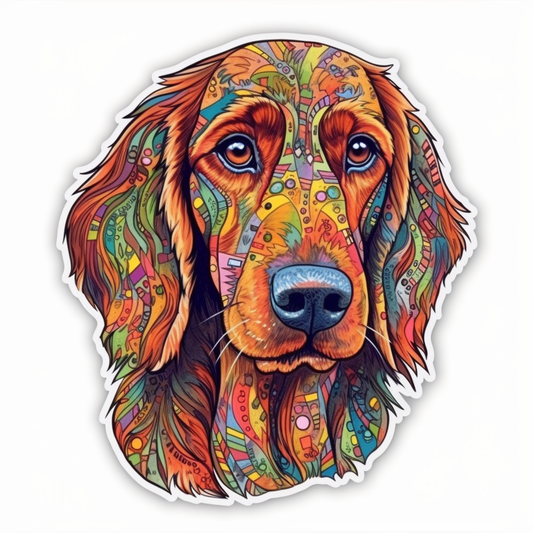 Irish Setter Irish Setter Dog Vinyl Decal Sticker for Car, Laptop, Tumbler and more # 009634