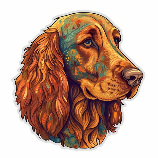 Irish Setter Irish Setter Dog Vinyl Decal Sticker for Car, Laptop, Tumbler and more # 009603