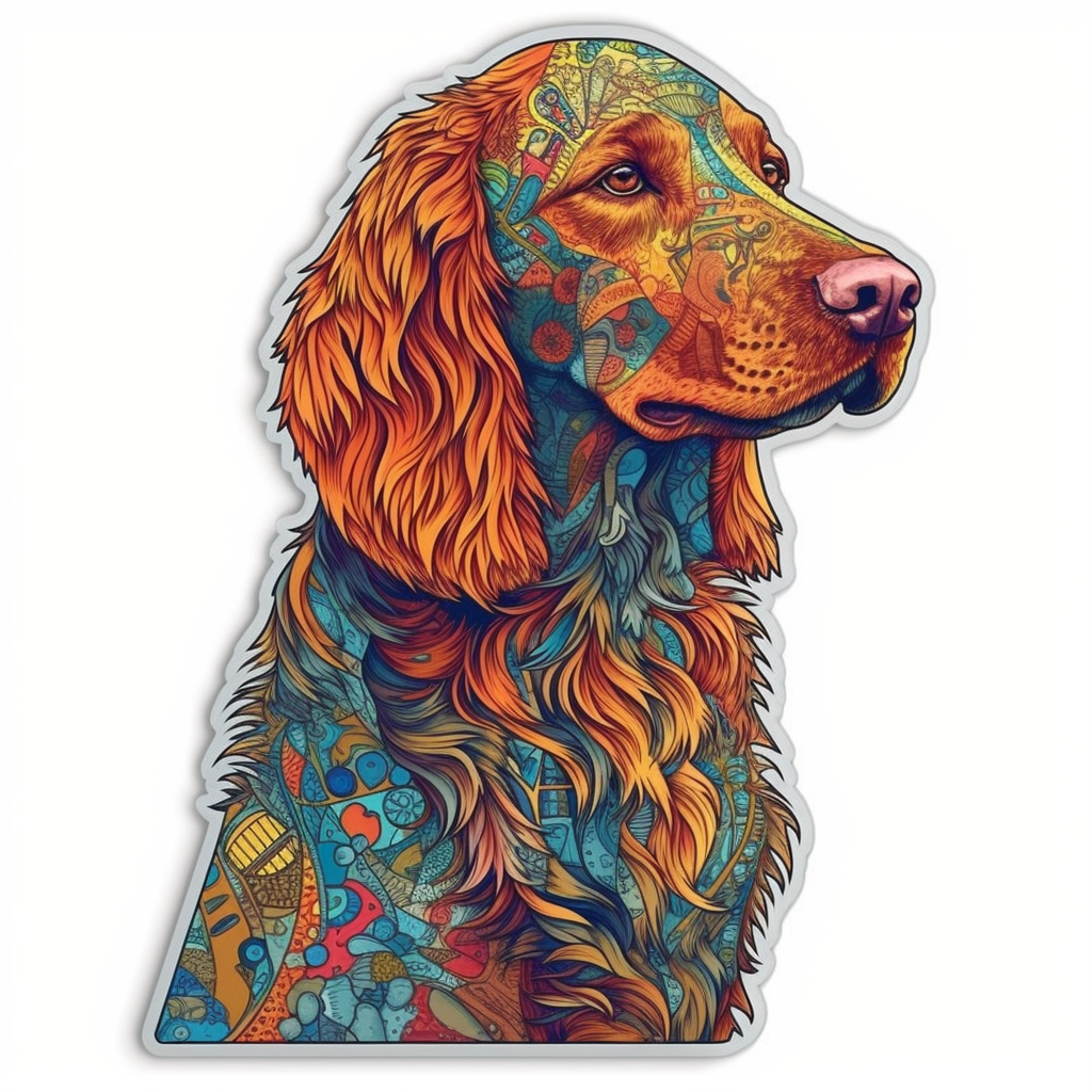 Irish Setter Irish Setter Dog Vinyl Decal Sticker for Car, Laptop, Tumbler and more # 009625