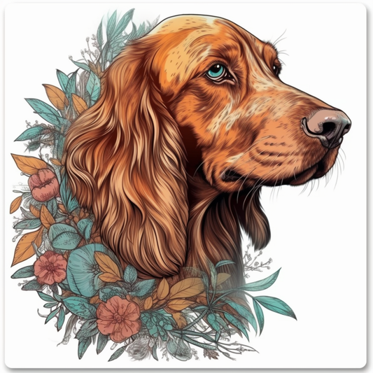 Irish Setter Irish Setter Dog Vinyl Decal Sticker for Car, Laptop, Tumbler and more # 009676
