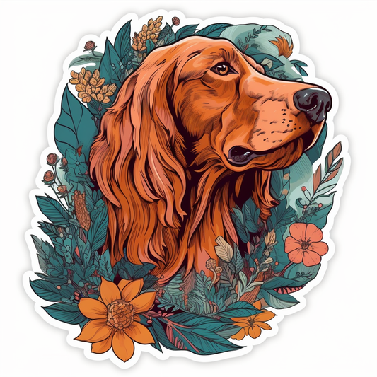 Irish Setter Irish Setter Dog Vinyl Decal Sticker for Car, Laptop, Tumbler and more # 009651