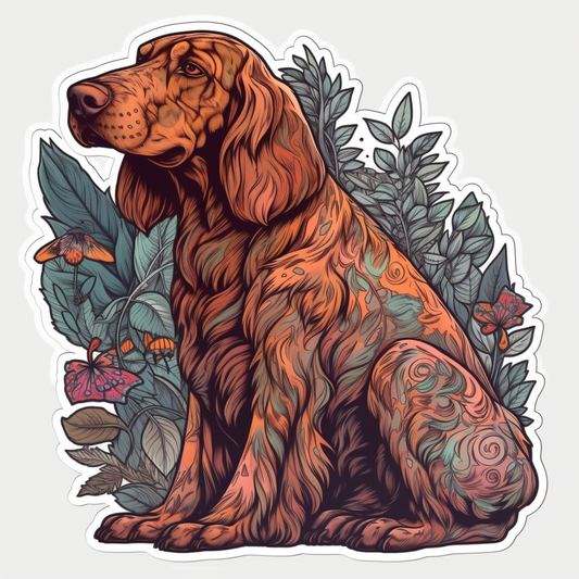 Irish Setter Irish Setter Dog Vinyl Decal Sticker for Car, Laptop, Tumbler and more # 009623