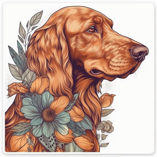 Irish Setter Irish Setter Dog Vinyl Decal Sticker for Car, Laptop, Tumbler and more # 009622