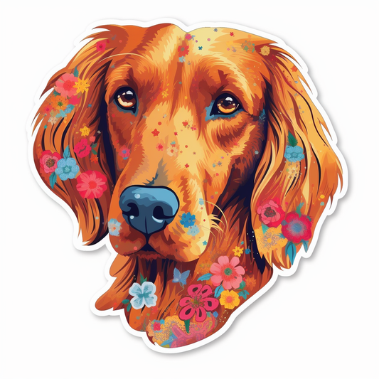Irish Setter Irish Setter Dog Vinyl Decal Sticker for Car, Laptop, Tumbler and more # 009654