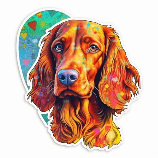 Irish Setter Irish Setter Dog Vinyl Decal Sticker for Car, Laptop, Tumbler and more # 009661