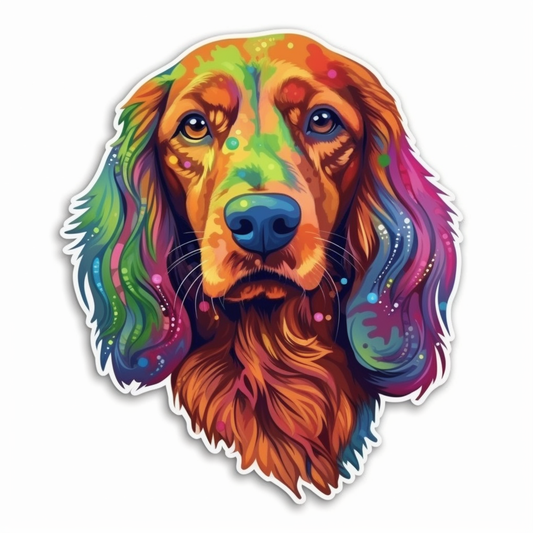Irish Setter Irish Setter Dog Vinyl Decal Sticker for Car, Laptop, Tumbler and more # 009673