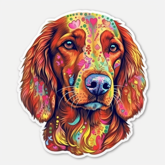 Irish Setter Irish Setter Dog Vinyl Decal Sticker for Car, Laptop, Tumbler and more # 009644