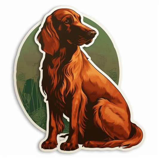 Irish Setter Irish Setter Dog Vinyl Decal Sticker for Car, Laptop, Tumbler and more # 009615