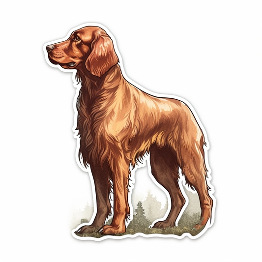 Irish Setter Irish Setter Dog Vinyl Decal Sticker for Car, Laptop, Tumbler and more # 009756