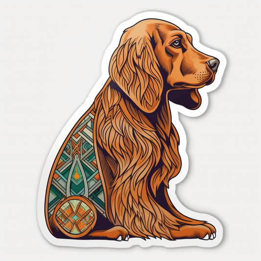 Irish Setter Irish Setter Dog Vinyl Decal Sticker for Car, Laptop, Tumbler and more # 009604
