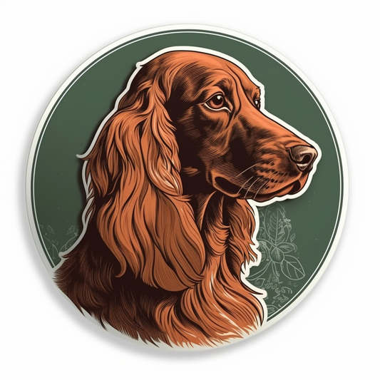 Irish Setter Irish Setter Dog Vinyl Decal Sticker for Car, Laptop, Tumbler and more # 009607