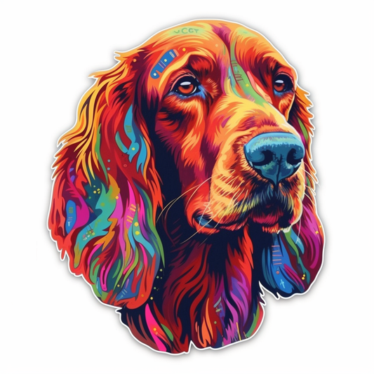 Irish Setter Irish Setter Dog Vinyl Decal Sticker for Car, Laptop, Tumbler and more # 009658