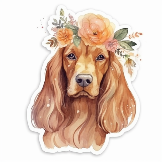 Irish Setter Irish Setter Dog Vinyl Decal Sticker for Car, Laptop, Tumbler and more # 009788