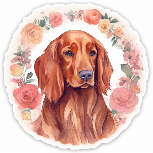 Irish Setter Irish Setter Dog Vinyl Decal Sticker for Car, Laptop, Tumbler and more # 009660