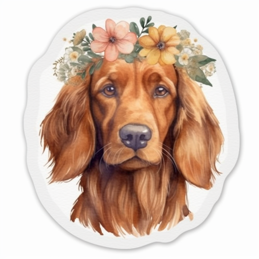 Irish Setter Irish Setter Dog Vinyl Decal Sticker for Car, Laptop, Tumbler and more # 009637
